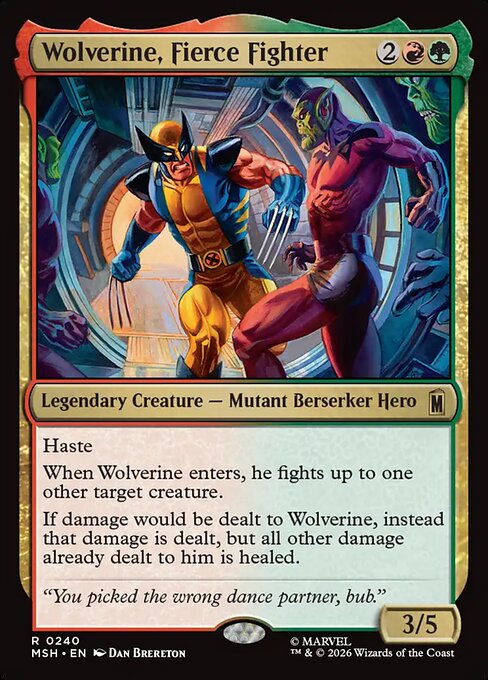 Wolverine, Fierce Fighter - Foil