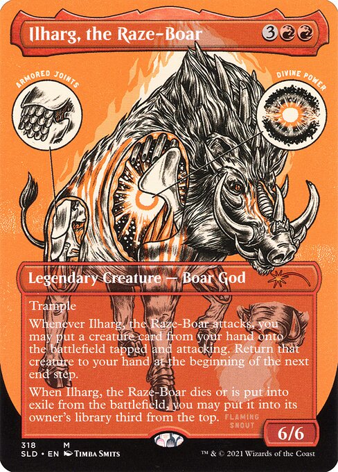 Ilharg, the Raze-Boar - Foil Etched