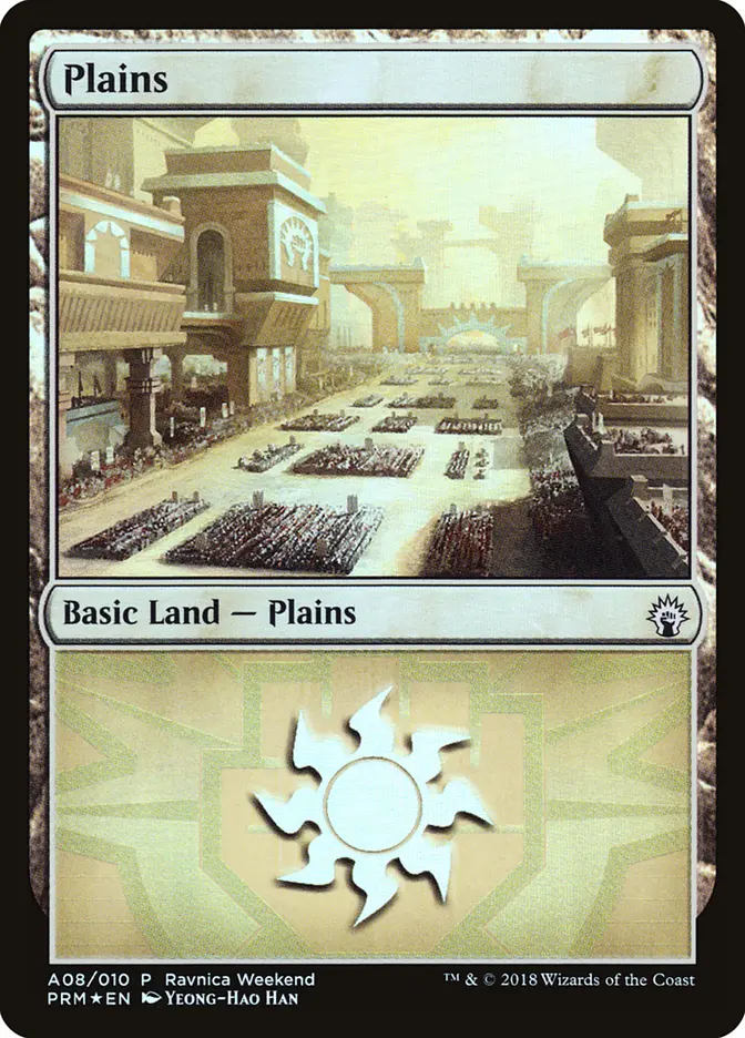 Plains (A08) - Foil - Ravnica Weekend Promo