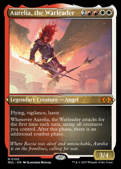Aurelia, the Warleader - Foil-Etched