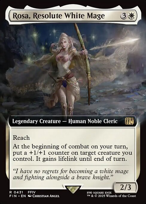 Rosa, Resolute White Mage - Foil