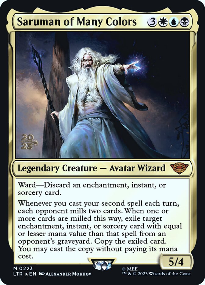 Saruman of Many Colors - Foil - Prerelease Promo