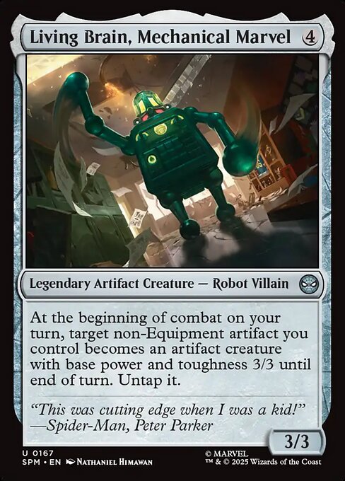 Living Brain, Mechanical Marvel - Foil