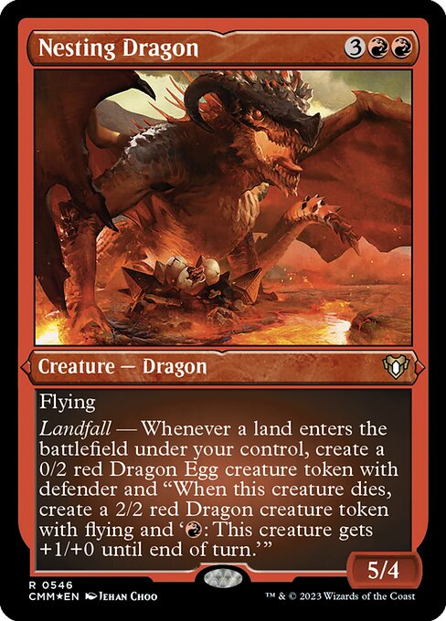 Nesting Dragon - Foil-Etched