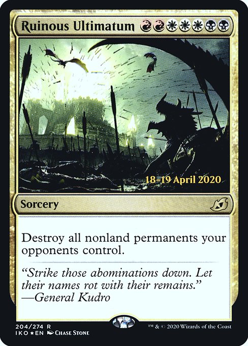 Ruinous Ultimatum - Foil - Prerelease Promo