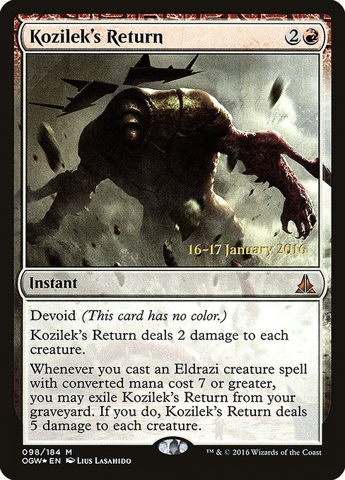 Kozilek's Return - Foil - Prerelease Promo