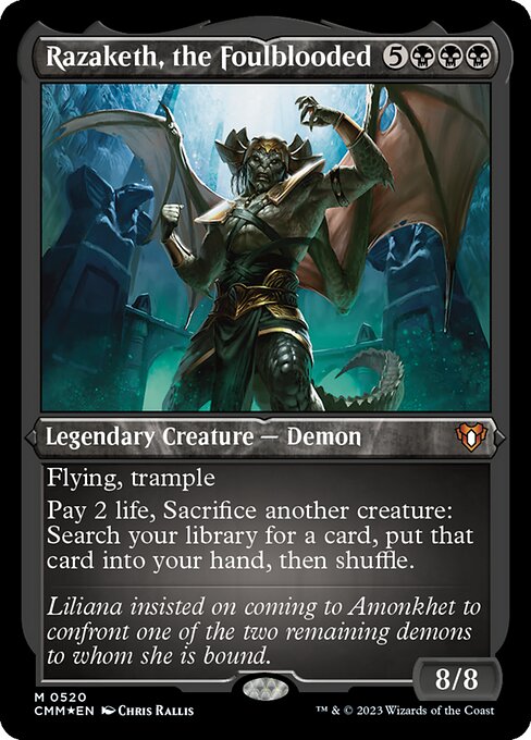 Razaketh, the Foulblooded - Foil-Etched