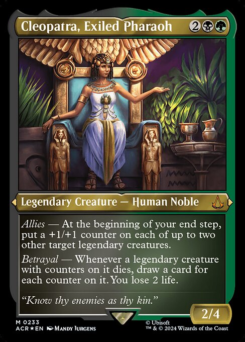 Cleopatra, Exiled Pharaoh - Foil-Etched