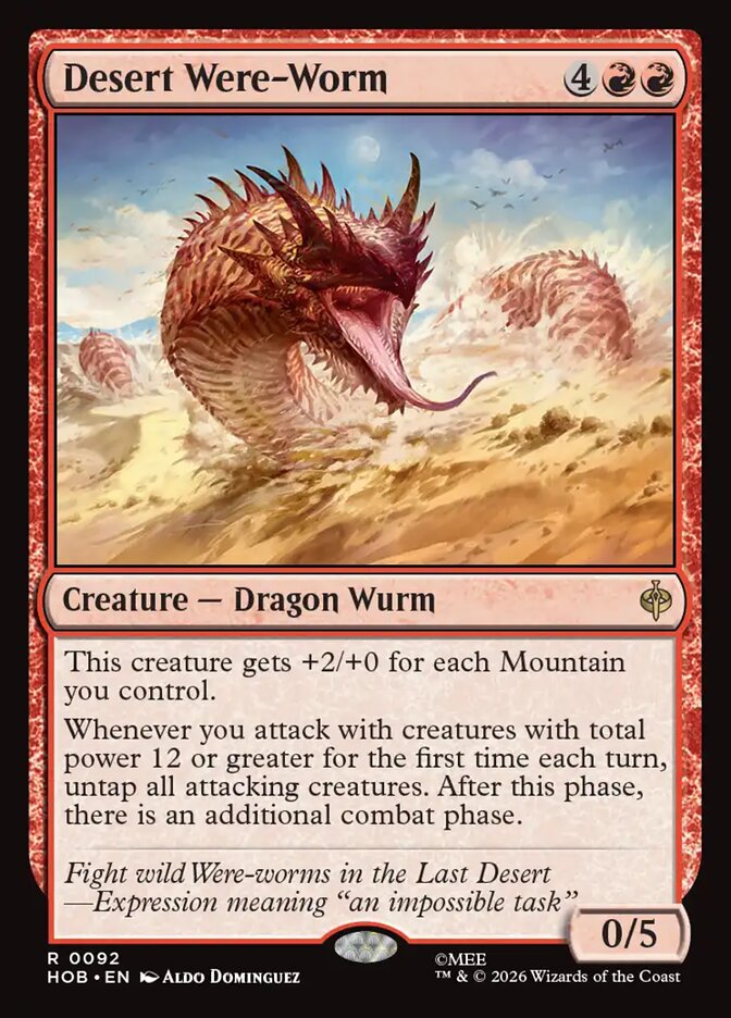 Desert Were-Worm - Foil