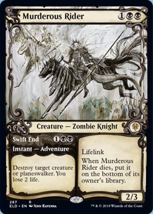 Murderous Rider // Swift End - Foil