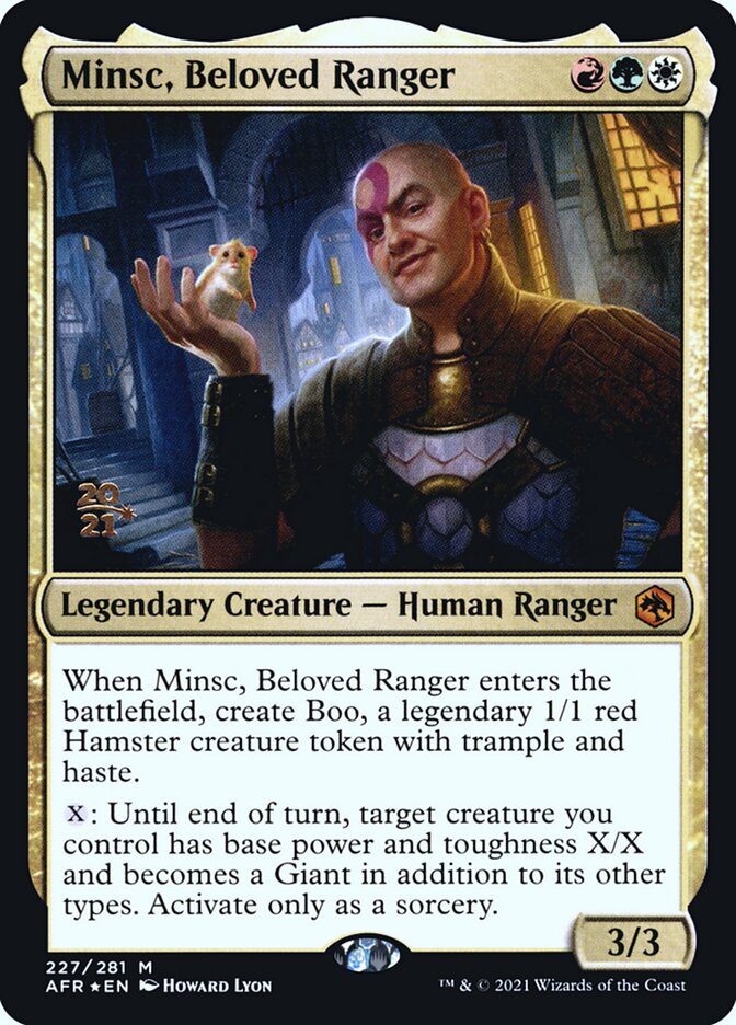 Minsc, Beloved Ranger - Prerelease Foil