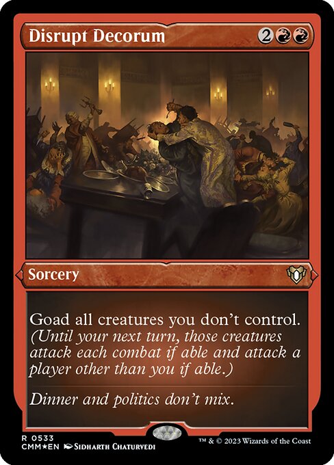 Disrupt Decorum - Foil-Etched