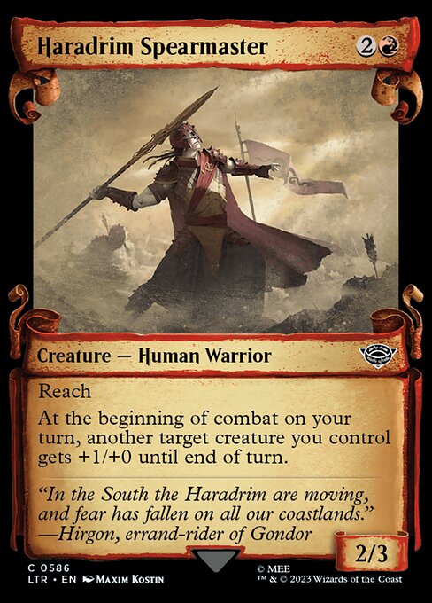 Haradrim Spearmaster - Silver Foil