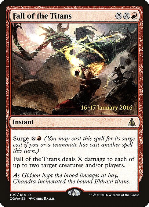 Fall of the Titans - Foil - Prerelease Promo