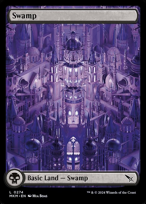 Swamp (274) - Full Art Impossible Land - Foil