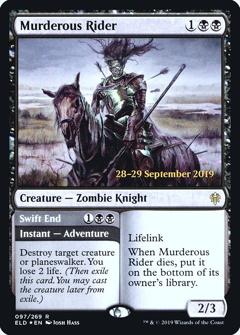 Murderous Rider - Foil - Prerelease Promo