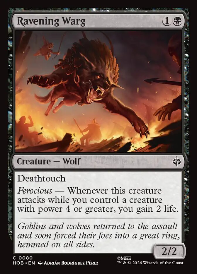 Ravening Warg - Foil