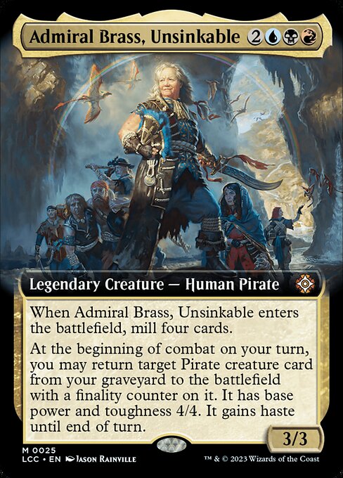 Admiral Brass, Unsinkable - Foil