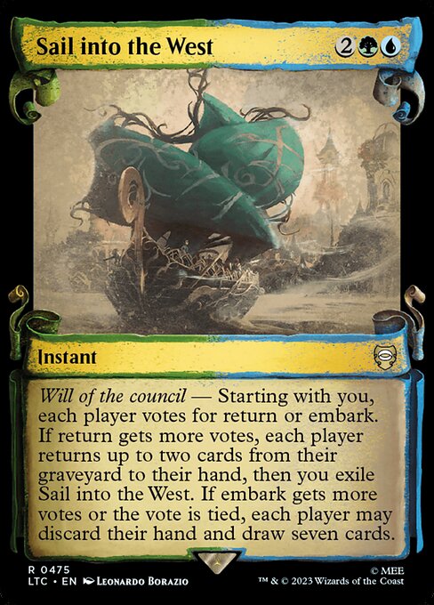 Sail into the West - Silver Foil