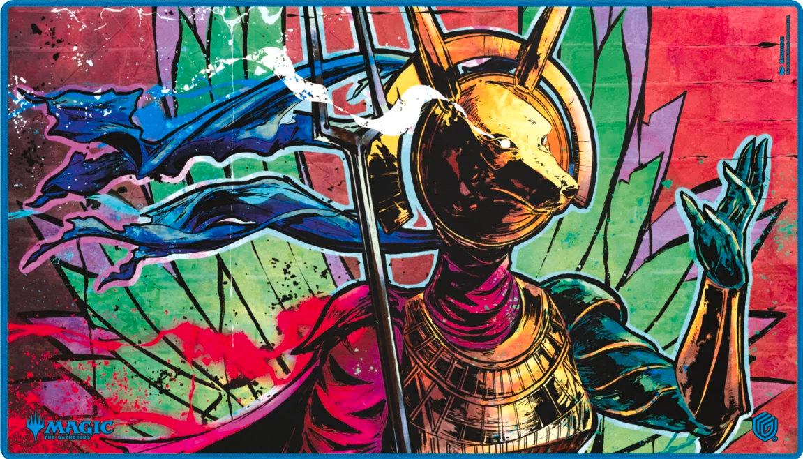 UG Playmat - MTG Aetherdrift - Hazoret, Godseeker