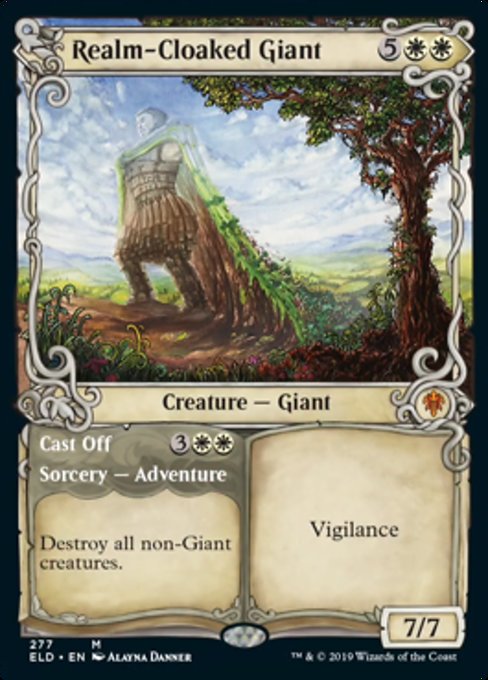 Realm-Cloaked Giant // Cast Off - Foil