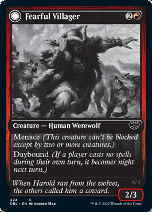 Fearful Villager - Foil