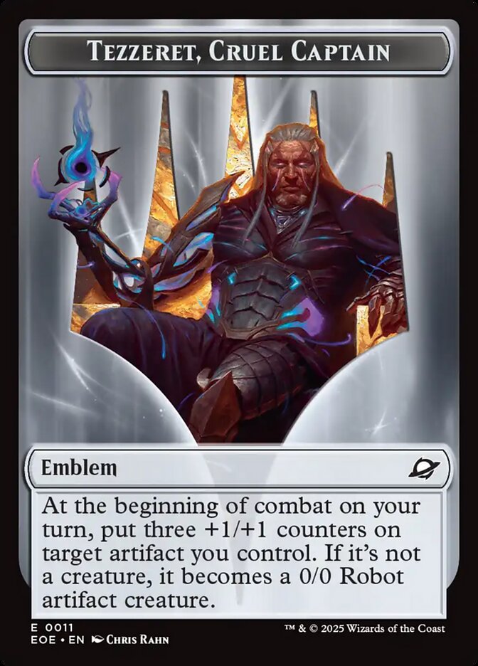 Tezzeret, Cruel Captain Emblem (EOE) - Foil