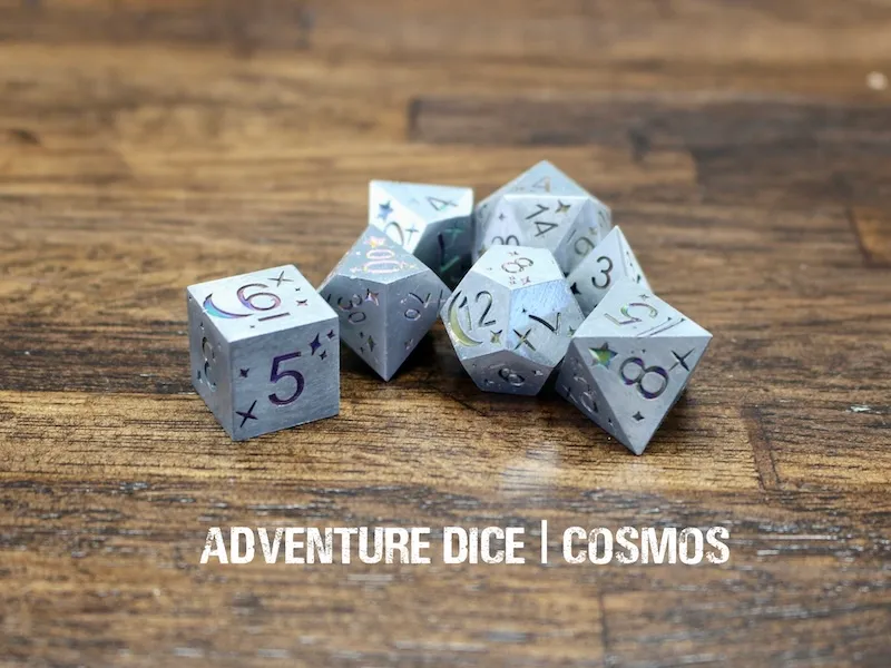 Metal RPG Dice Set - Cosmos