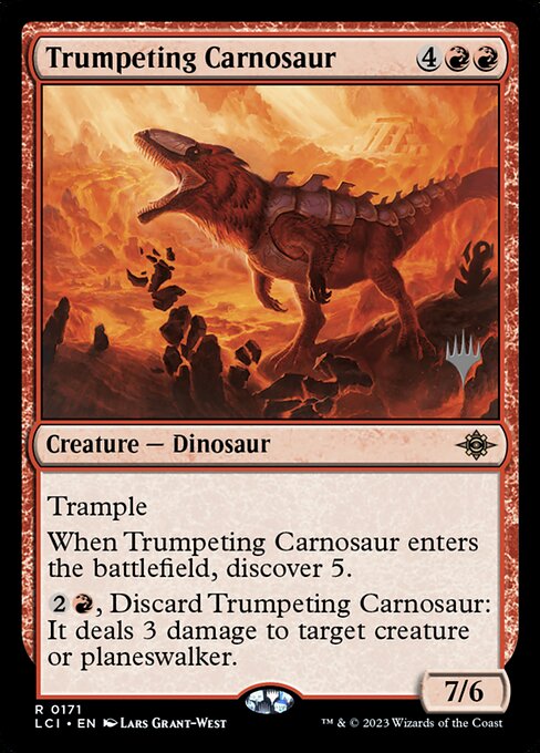 Trumpeting Carnosaur - Foil - Promo Pack