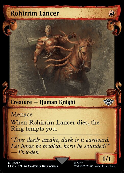 Rohirrim Lancer - Silver Foil