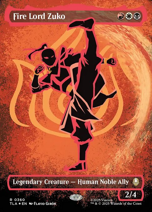 Fire Lord Zuko - Foil - Neon Ink - Foil