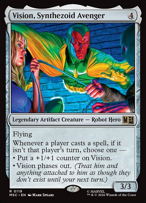 Vision, Synthezoid Avenger - Surge Foil