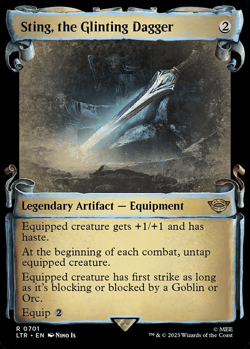 Sting, the Glinting Dagger - Silver Foil