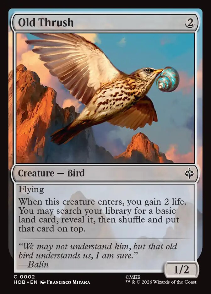 Old Thrush - Foil