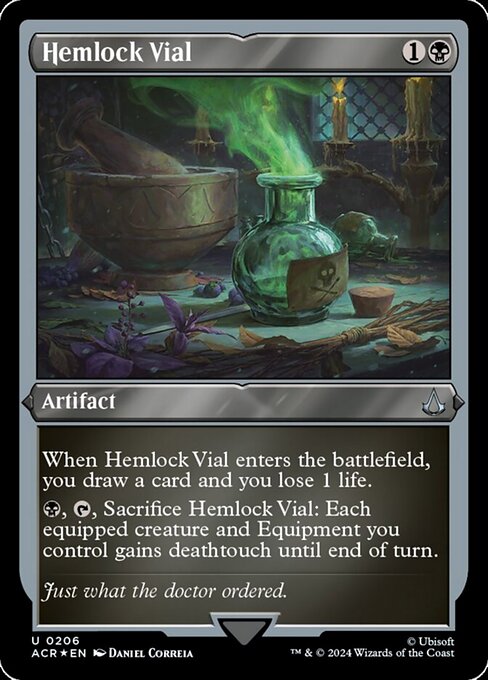 Hemlock Vial - Foil-Etched