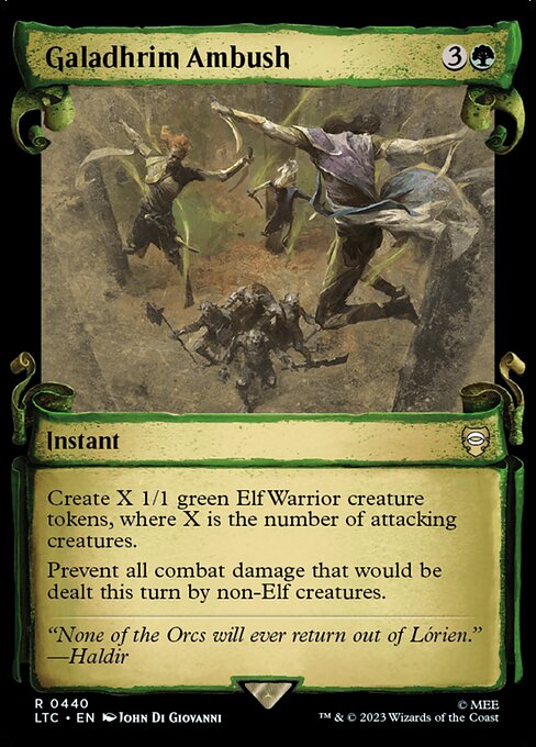 Galadhrim Ambush - Silver Foil