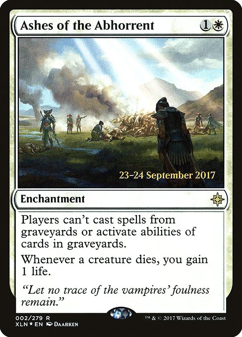 Ashes of the Abhorrent - Foil - Prerelease Promo