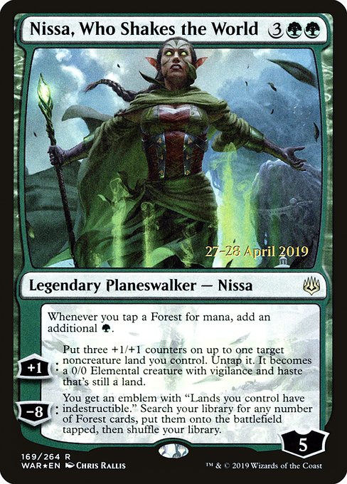 Nissa, Who Shakes the World - Foil - Prerelease Promo