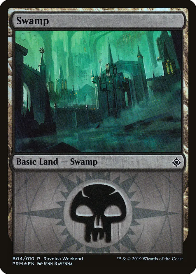 Swamp (B04) - Foil - Ravnica Weekend Promo