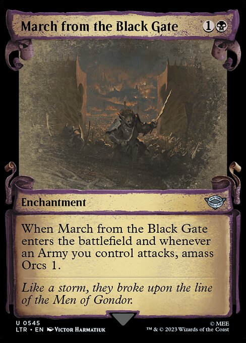 March from the Black Gate - Silver Foil