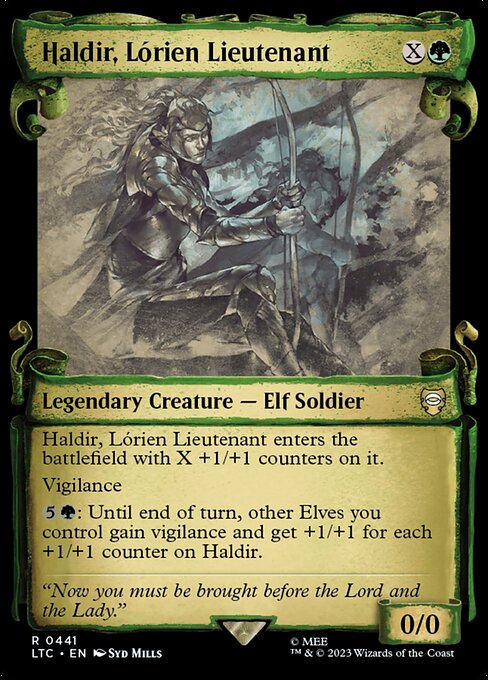 Haldir, Lorien Lieutenant - Silver Foil