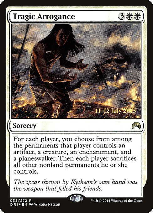 Tragic Arrogance - Foil - Prerelease Promo
