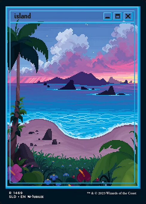 Island (1469) Full Art - Foil