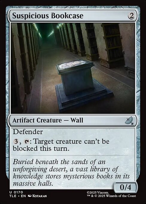 Suspicious Bookcase - Foil