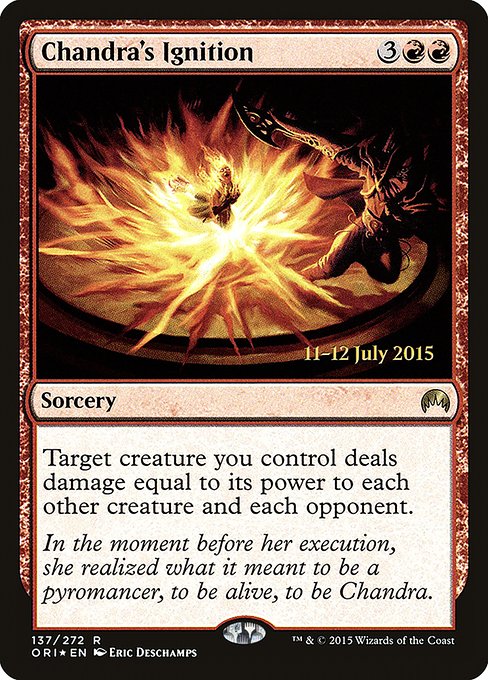 Chandra's Ignition - Foil - Prerelease Promo