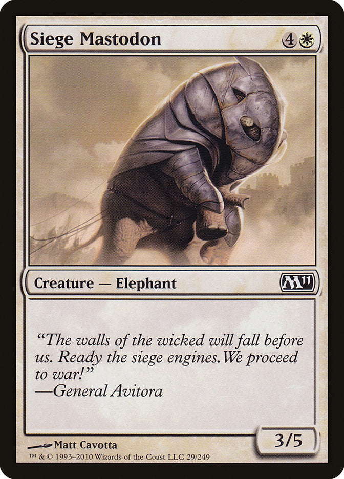 Siege Mastodon - Foil