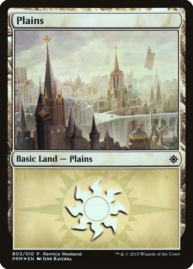 Plains (B03) - Foil - Ravnica Weekend Promo