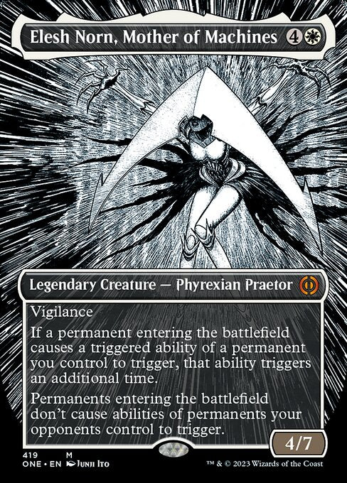 Elesh Norn, Mother of Machines - Borderless Manga Step-And-Compleat Foil