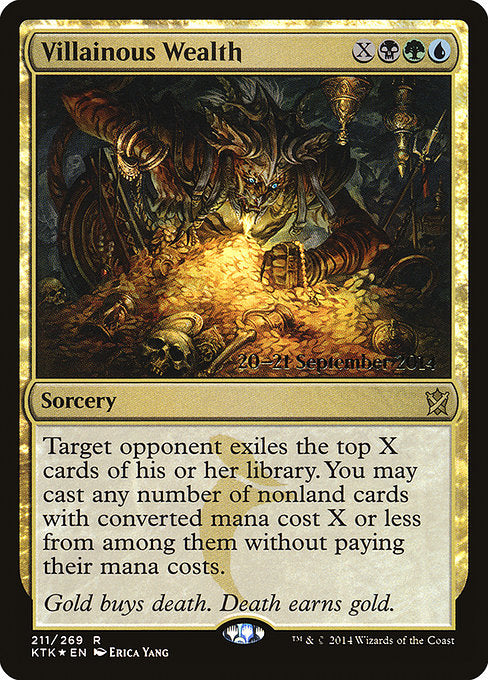 Villainous Wealth - Foil - Prerelease Promo
