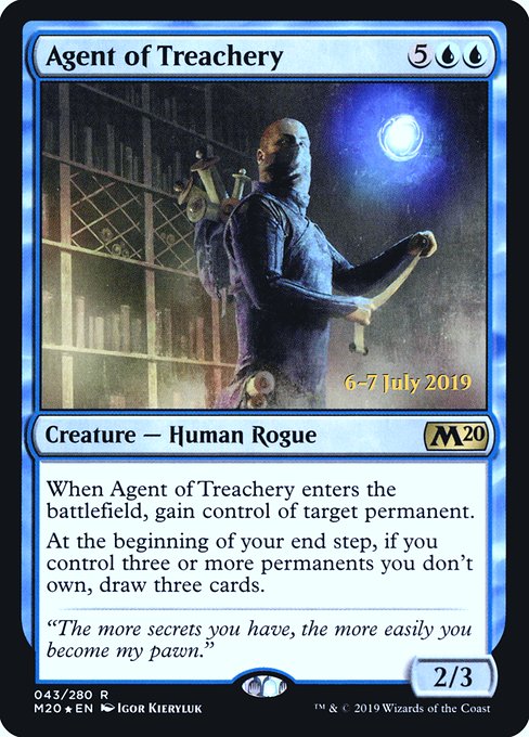 Agent of Treachery - Foil - Prerelease Promo